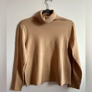 Conrad C Collection Cotton Turtleneck Sweater size large
